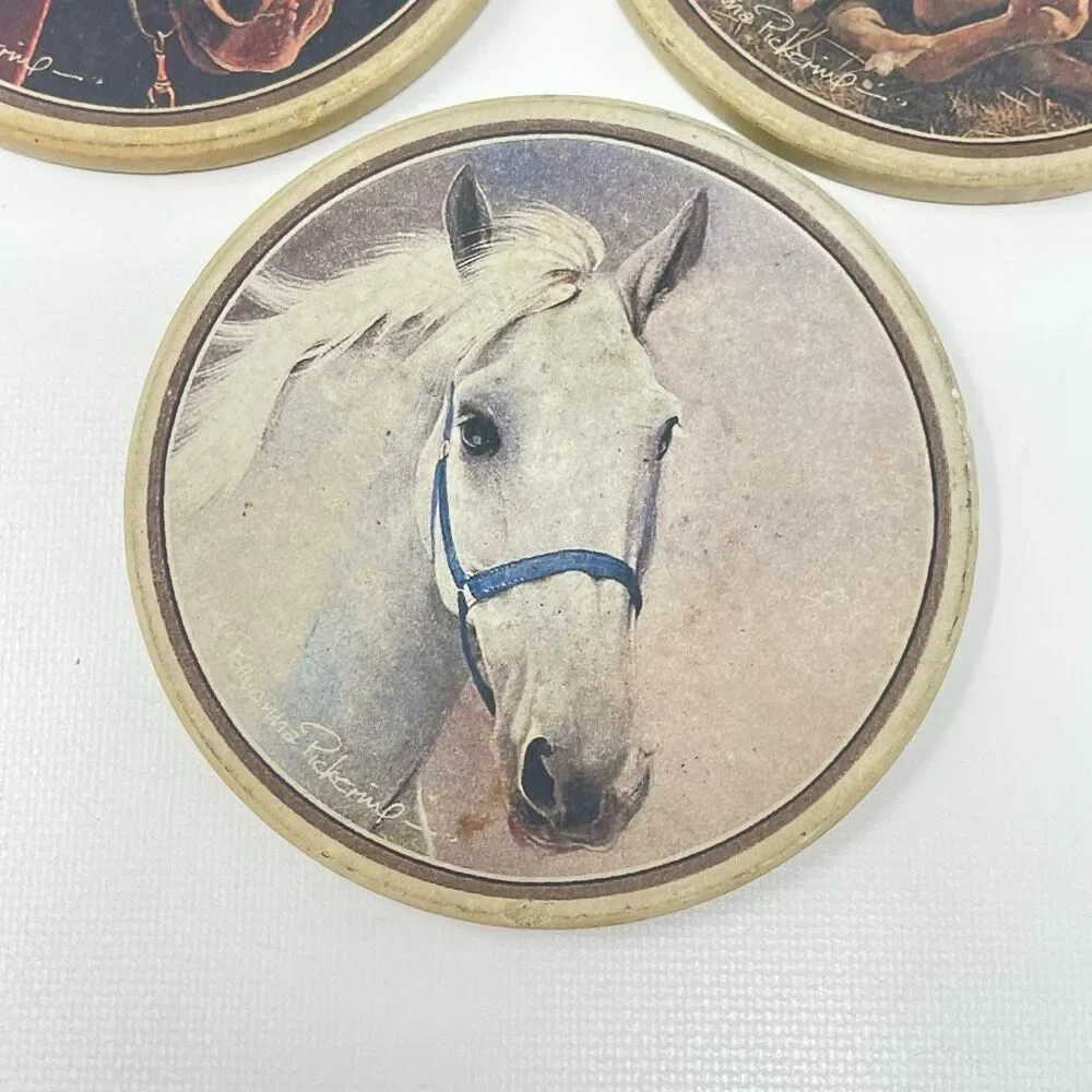Horse Stone Coasters Set of 3 by Pollyanna Pickering & Coaster Stone